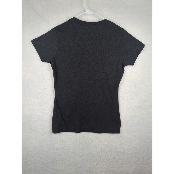 Softball Flag Graphic Tee | Women’s Small | Gray Short Sleeve Sports Top - Picture 8 of 8